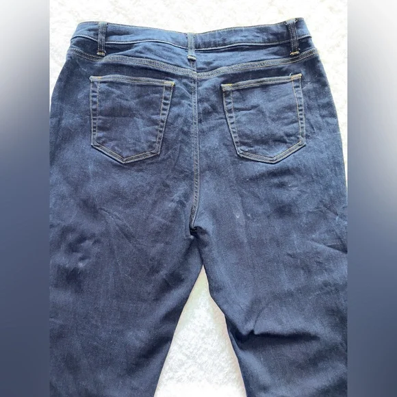 Stretch Straight Leg Blue Jeans - Picture 8 of 9